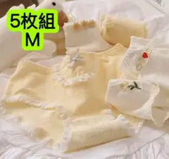 5枚組M 160cm中学生ショーツ ジュニア 綿 高校生ランジェリー　487号