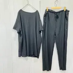 ルームウェア 上下セット　ワッフル生地　オーバーサイズ【6L】a635