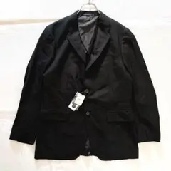 新品　ユニクロ　（L）　ウールブレンド　ジャケット　テーラード　丈長め　黒