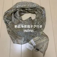 新品未使用タグ付き　INDIVI ペイズリー柄 ストール　ショール