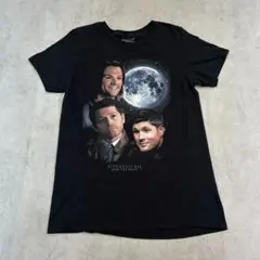 スーパーナチュラル　海外ドラマ　トップス　半袖　Tシャツ　古着　ブラック　黒　M