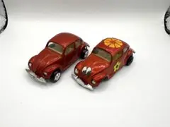 【希少】ジルメックス製フォルクスワーゲンビートル・ミニカー２台セット