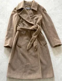 MaxMara マックスマーラ ベルテッド ロングコート マニュエラ テディベア