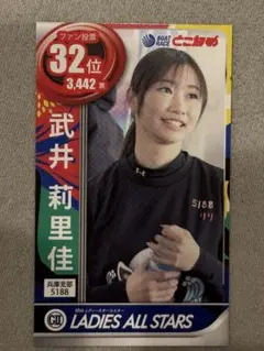 ボートレース常滑 レディースオールスター開催記念トレカ 武井莉里佳選手