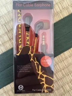 激安　GIRAFFE フラットケーブルイヤフォン