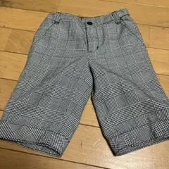 COMME CA ISM チェック柄ショートパンツ 100A