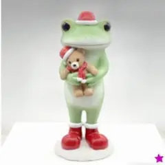 【22AW新商品・コポー】コポー クリスマス ガーデン テディベアとカエル