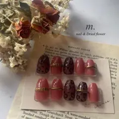 m.nail No.10リングネイル レオパードネイル 秋ネイル
