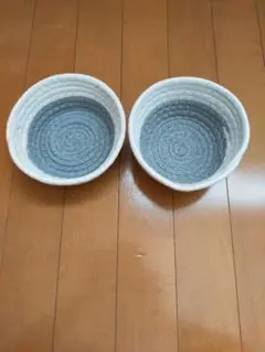 ストライプバスケット2個セット