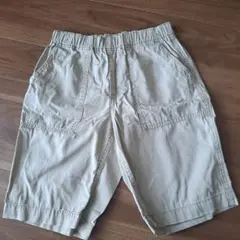 ベージュ 半ズボン ハーフパンツ