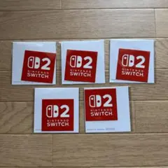 新品未開封品 Nintendo Switch2 ロゴ ステッカー 5枚セット