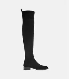 ZARA ニーハイフラットブーツ 37 スエード
