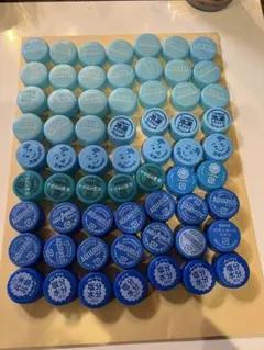 ペットボトルキャップ 水色き系