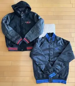 美品　エアジョーダン シュプリーム コラボ　レザージャケット　スタジャン 美品エアジョーダン シュプリーム コラボレザージャケットスタジャン