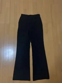 ブラック ワイドパンツ ハイウエスト