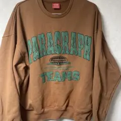 Paragraph ブラウン クルーネック トレーナー