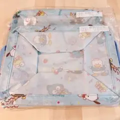 サンリオキャラクターズ くじ 収納ケースブルー 2個セット