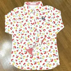 フェアリーパウダー　長袖　さくらんぼ柄　ポロシャツ　ゴルフウエア　人気完売品