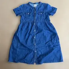 ユニクロ　Girls' Authentic デニムワンピース　150