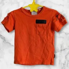 良品 AVIREX オレンジ Tシャツ 100cm キッズ 男のこ 女のこ人気