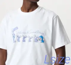 新品　ユニクロ　ドラえもん　ルーヴル美術館　半袖　Tシャツ　ホワイト　Lサイズ