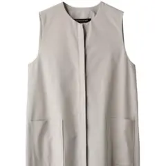 mizuiro ind front fly cocoon gilet ジレ