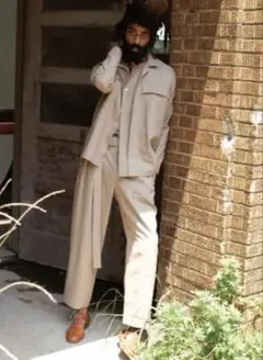 SEEALL シーオール　BELTED BUGGY PANTS ワイドパンツ
