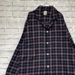 ブルックスブラザーズ長袖シャツ！パジャマ　チェックピンクXL 84
