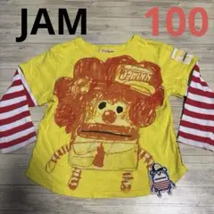 ジャム　JamDonald's 長袖重ね着風 長袖Tシャツ　100cm