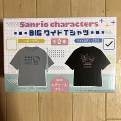 サンリオキャラクターズ BIGワイドTシャツ マイメロディ・クロミ