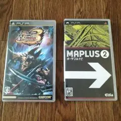 PSP モンスターハンター ポータブル 3rd & MAPLUS 2ゲームソフト