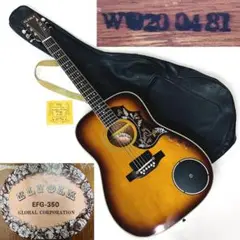 【訳あり】ELFOLK EFG-360 アコースティックギター ビンテージ Vintage Elfolk EFG-350 (Acoustic Guitar w/Built in Amplifier
