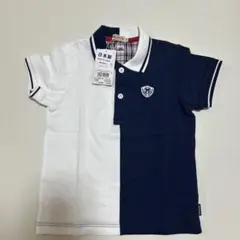 新品未使用　ミキハウス　半袖　ネイビー　ポロシャツ Tシャツ　110cm