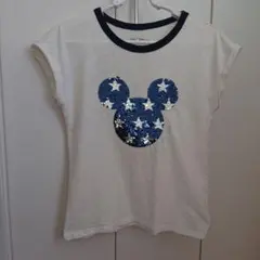 ミッキーマウス スパンコール Tシャツ