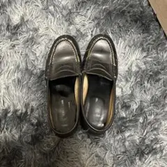 ブラックレザー ローファー