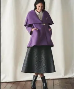 HANAEMORI × CELFORD ケープコート パープル