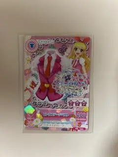 アイカツカード　星宮いちご　ピンクステージベスト　サイン入り