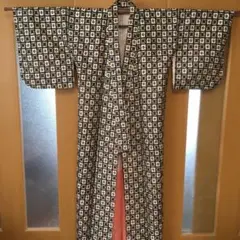 ポップ格子柄 着物