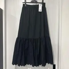 PLST カットワークレース　ティアードスカート