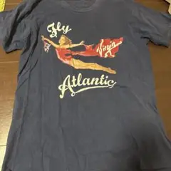 Fly Virgin Atlantic Tシャツ ネイビー 90s