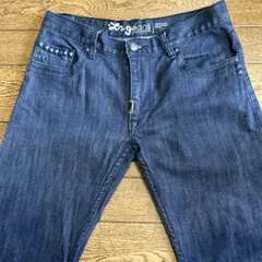 LRG Jeans 刺繍ロゴスタッズ付きストレッチデニムジーンズ