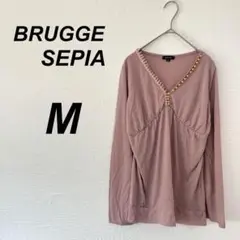 ⭐️ブルージュセピア⭐️ 長袖トップス　ピンク　M フェミニン　普段着
