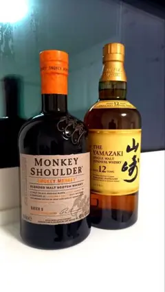 山崎12年とモンキーショルダースモーキー