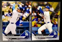 大谷翔平 Topps Now #722 #723 連続HR記録 カード2枚セット