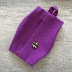 ハンドメイド インド綿 ハーフティッシュカバー パープル P-1
