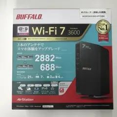 新品未開封 BUFFALO WSR3600BE4P/DBK Wi-Fi7対応