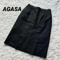 【レナウン】タイトスカート　ブラック　スーツ　就活　仕事着　無地