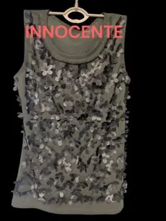 INNOCENTE フラワーモチーフタンクトップ