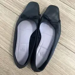 ZARA ザラ　パンプス　ブラック　りぼん　37
