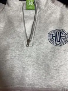 HUF グレー ジップアップ トレーナー M